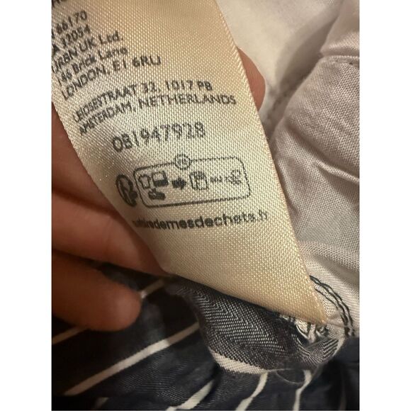 Anthropologie Long Boxer Shorts Blue White Button Fly Sz XL NEW - Picture 7 of 13